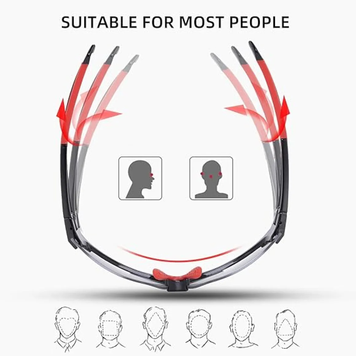 Adaptive Lens Photochromic Cycling Sunglasses