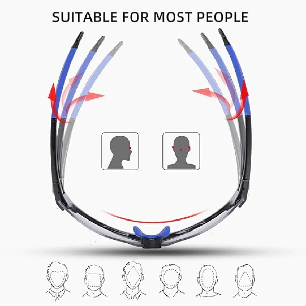 Adaptive Lens Photochromic Cycling Sunglasses