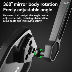Adjustable Handlebar Bike Rearview Mirror Mirror with Anti-Glare Glass