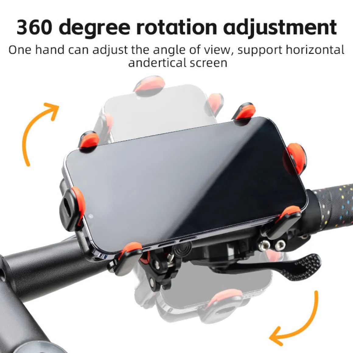 Adjustable Phone Holder Mount 4.7–6.7" E-Bike Motorcycle