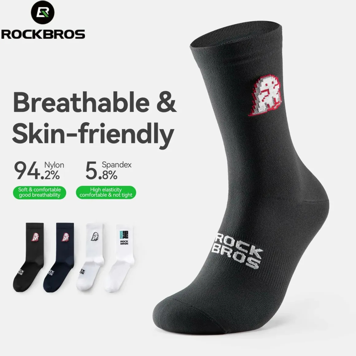 Aerodynamic Cycling Socks with Wear-resistant Hee Wicking Athletic Crew