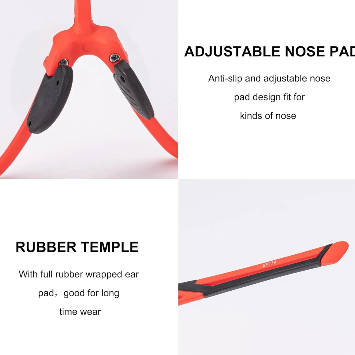 Aerodynamic Windproof Photochromic Cycling Sunglasses