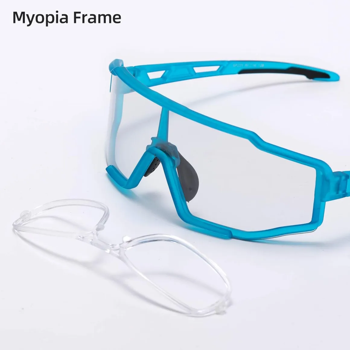 Aerodynamic Windproof Photochromic Cycling Sunglasses