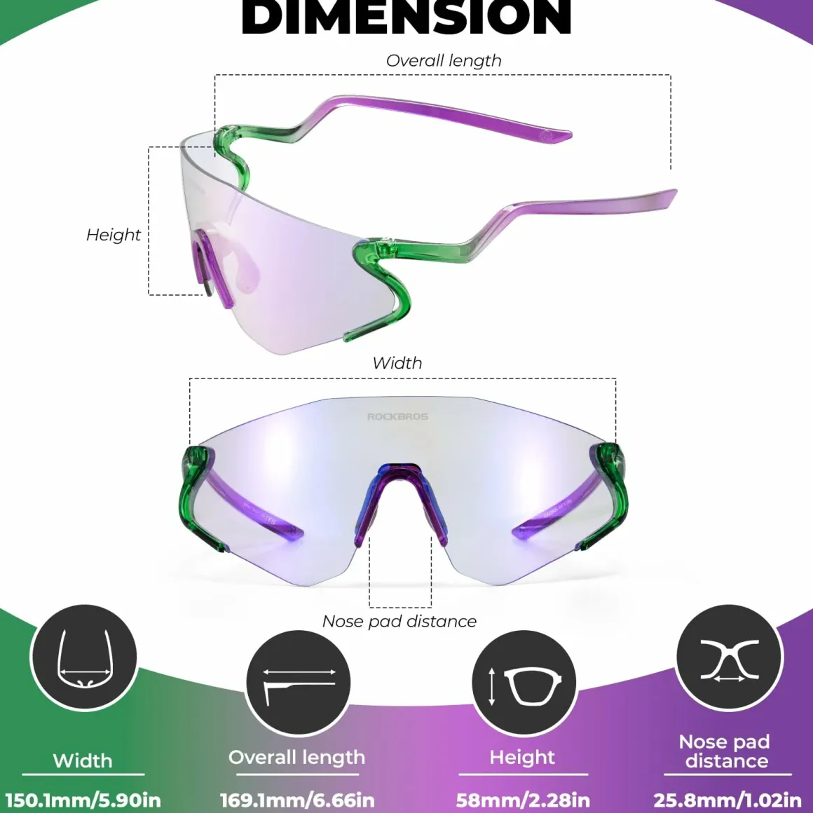 Agile Snake Photochromic Sports Sunglasses