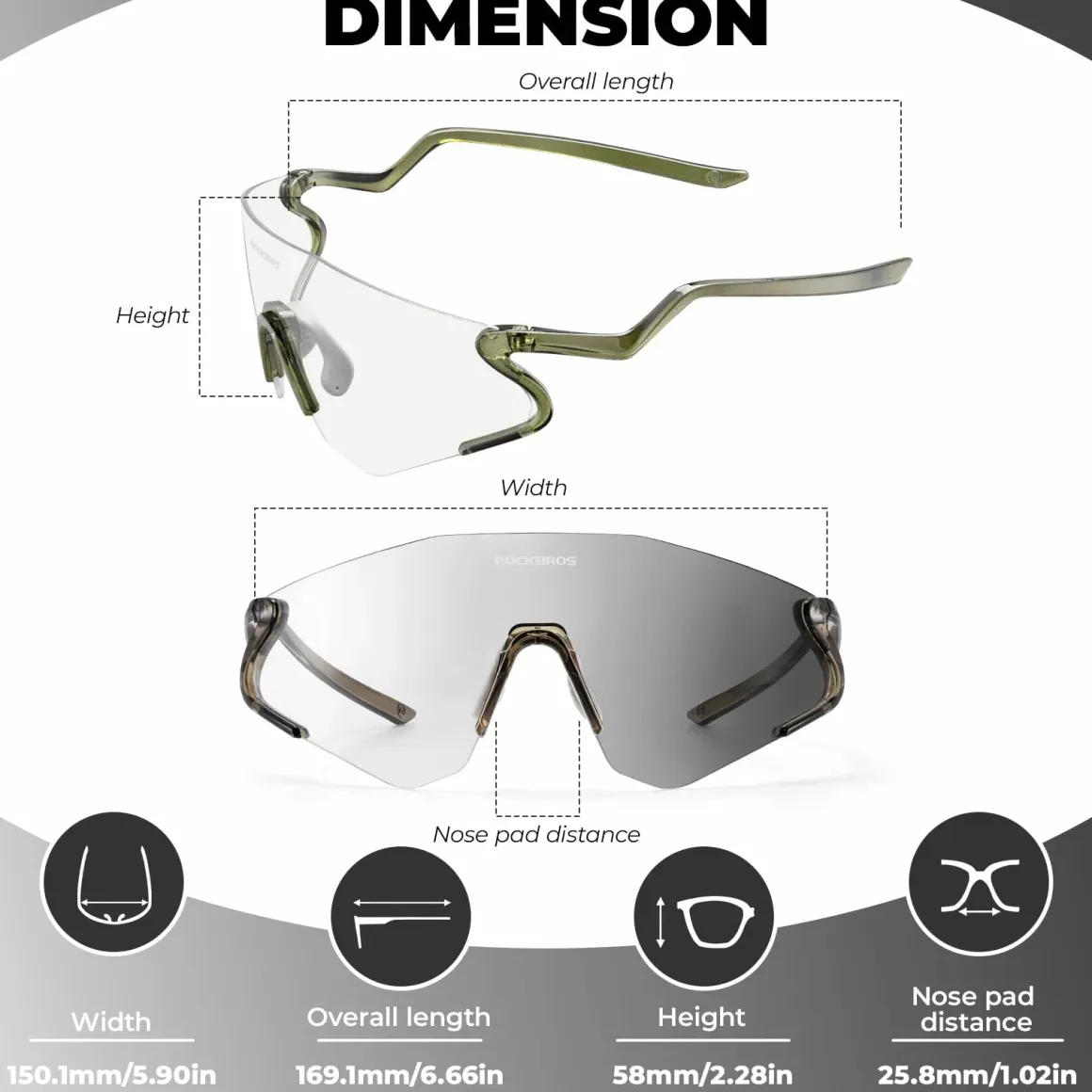 Agile Snake Photochromic Sports Sunglasses