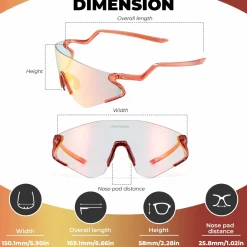 Agile Snake Photochromic Sports Sunglasses