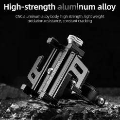 Aluminum Alloy Phone Mount Fits 2.2–3.7 in Wide