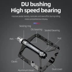 Aluminum Alloy Sealed Bearing Bike Pedals