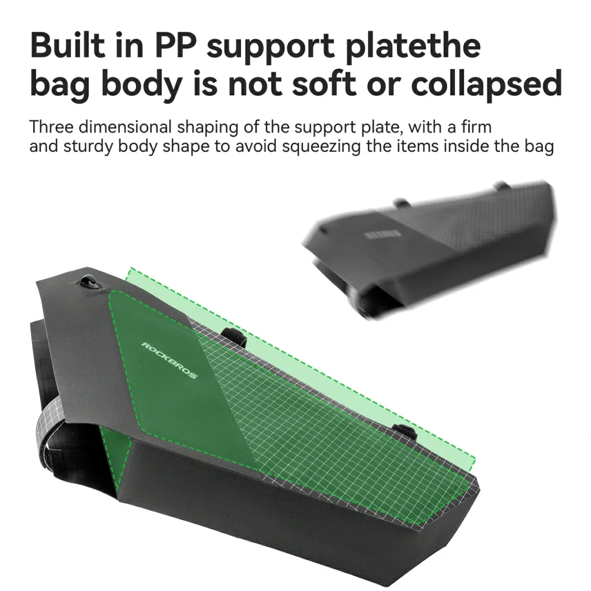 AS-165 100% Waterproof Bike Frame Bag 1.7L