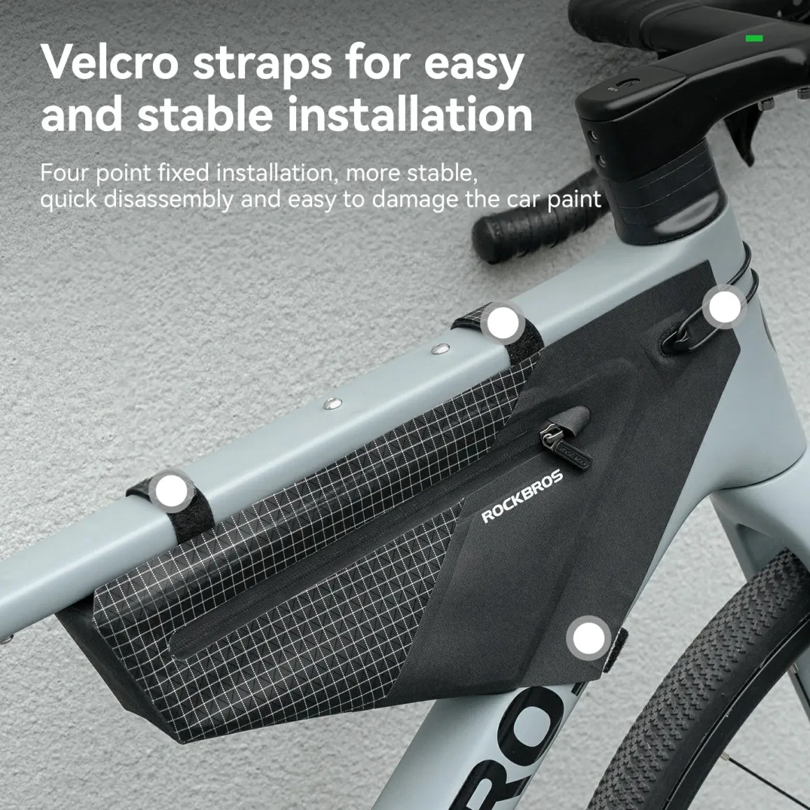 AS-165 100% Waterproof Bike Frame Bag 1.7L