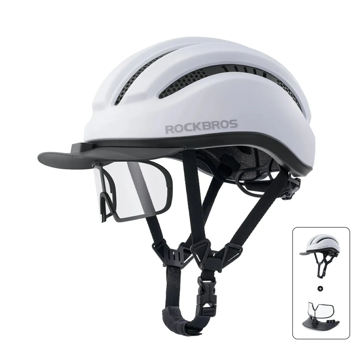 Bike Cycling Helmet with Magnetic Visor