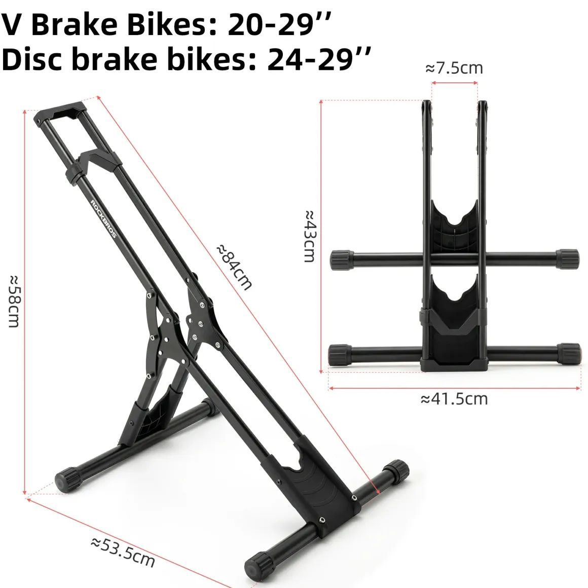 Bike Floor Stand – Indoor Bike Storage Rack for 20-29 Inch Bikes