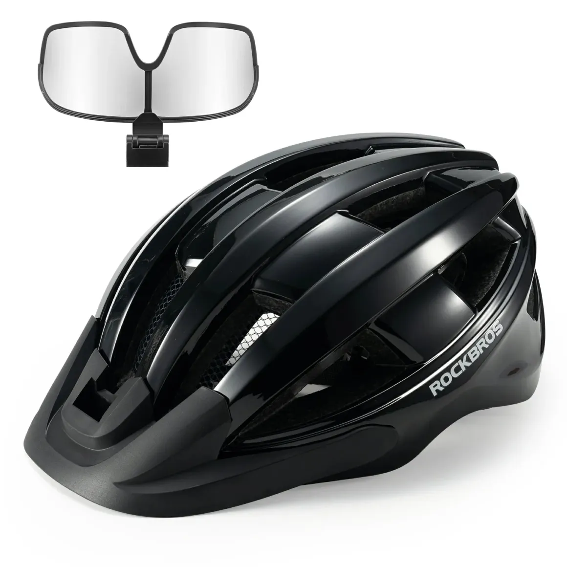 Bike Helmet with Photochromic Visor USB Rechargeable Tail Light