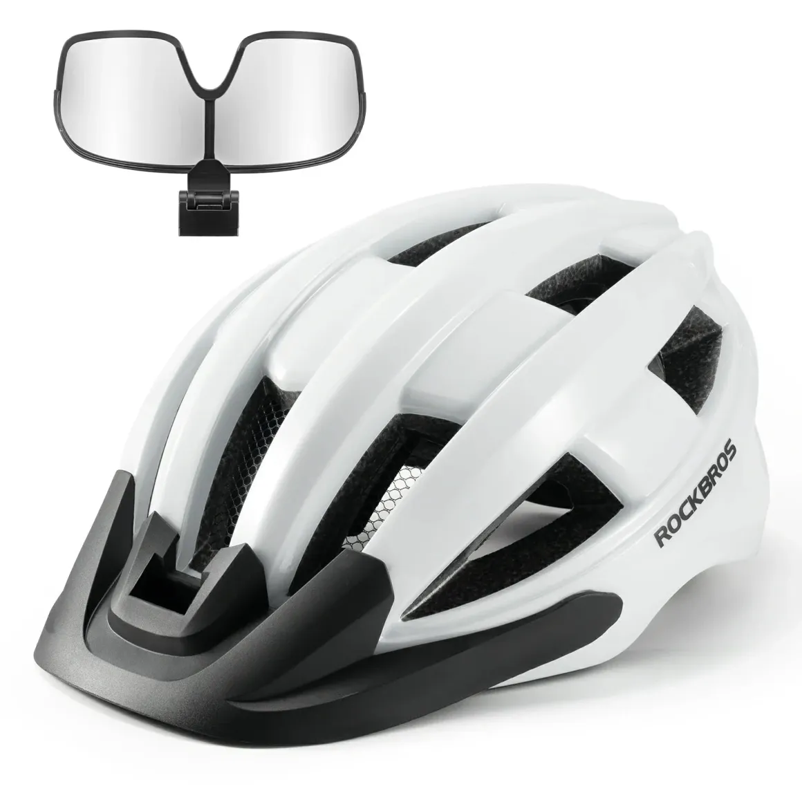 Bike Helmet with Photochromic Visor USB Rechargeable Tail Light