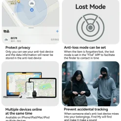 Bike Locator Anti Theft Device Compatible Apple AirTag