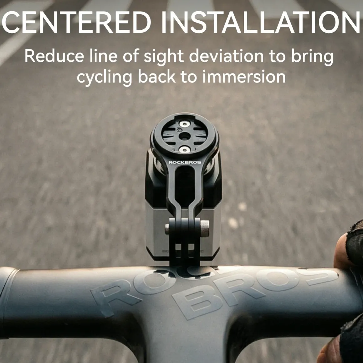Bike Mount Extension Base for Bike Computer, Light & Action Camera