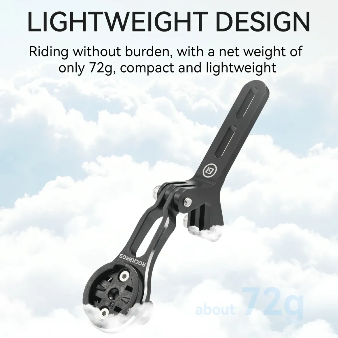 Bike Mount Extension Base for Bike Computer, Light & Action Camera