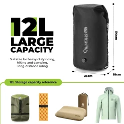 Bikepacking Waterproof Compression Bag + Rear Rack Set