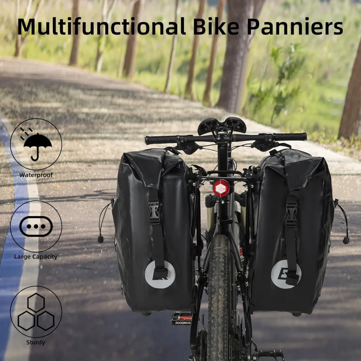 Bike Pannier Waterproof for Rear Rack