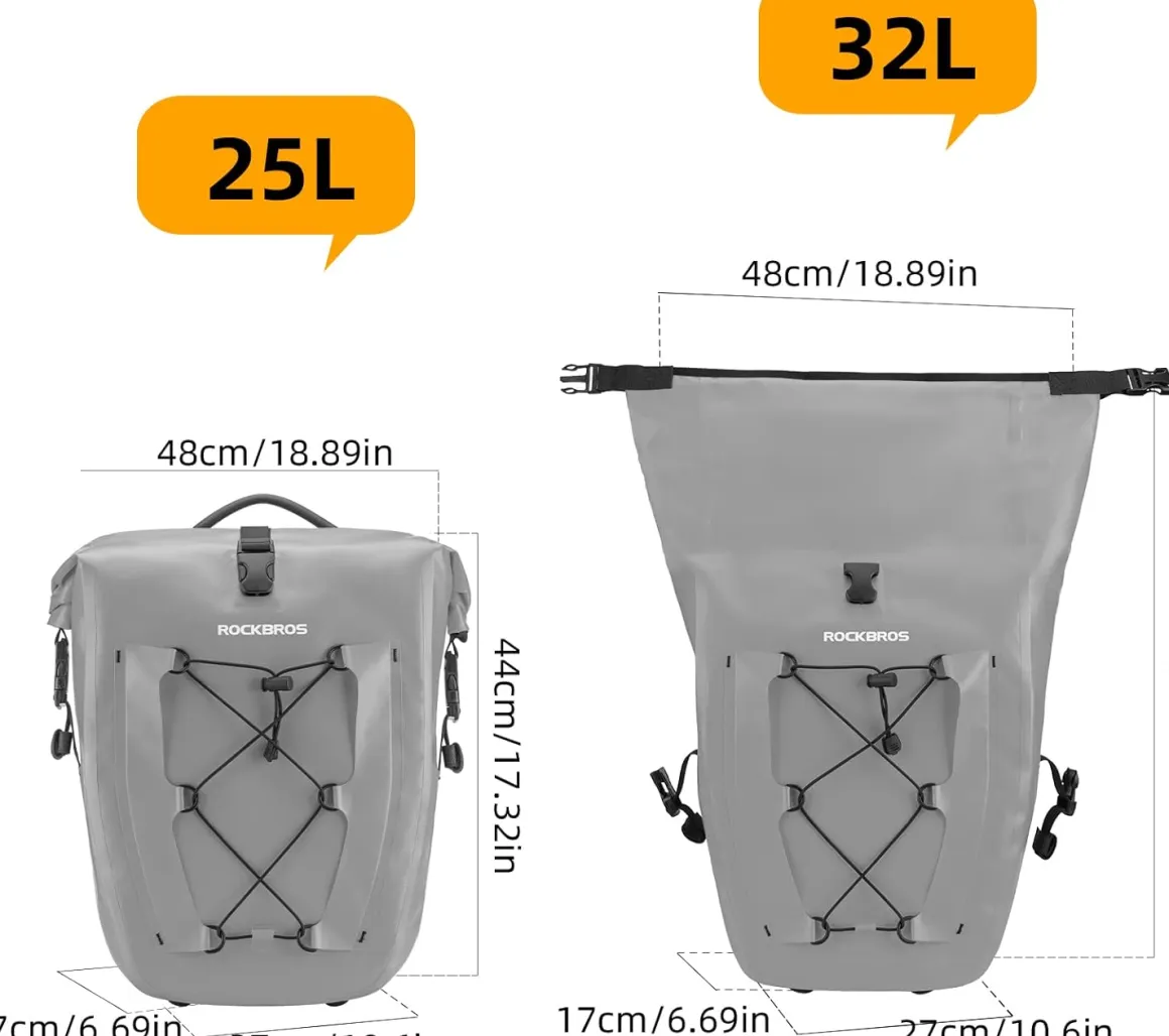 Bike Pannier Waterproof for Rear Rack