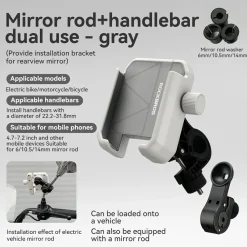 Bike Phone Holder Half Wrap Anti-Overload for 4.7-7.2''