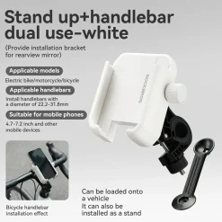 Bike Phone Holder Half Wrap Anti-Overload for 4.7-7.2''