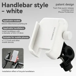 Bike Phone Holder Half Wrap Anti-Overload for 4.7-7.2''