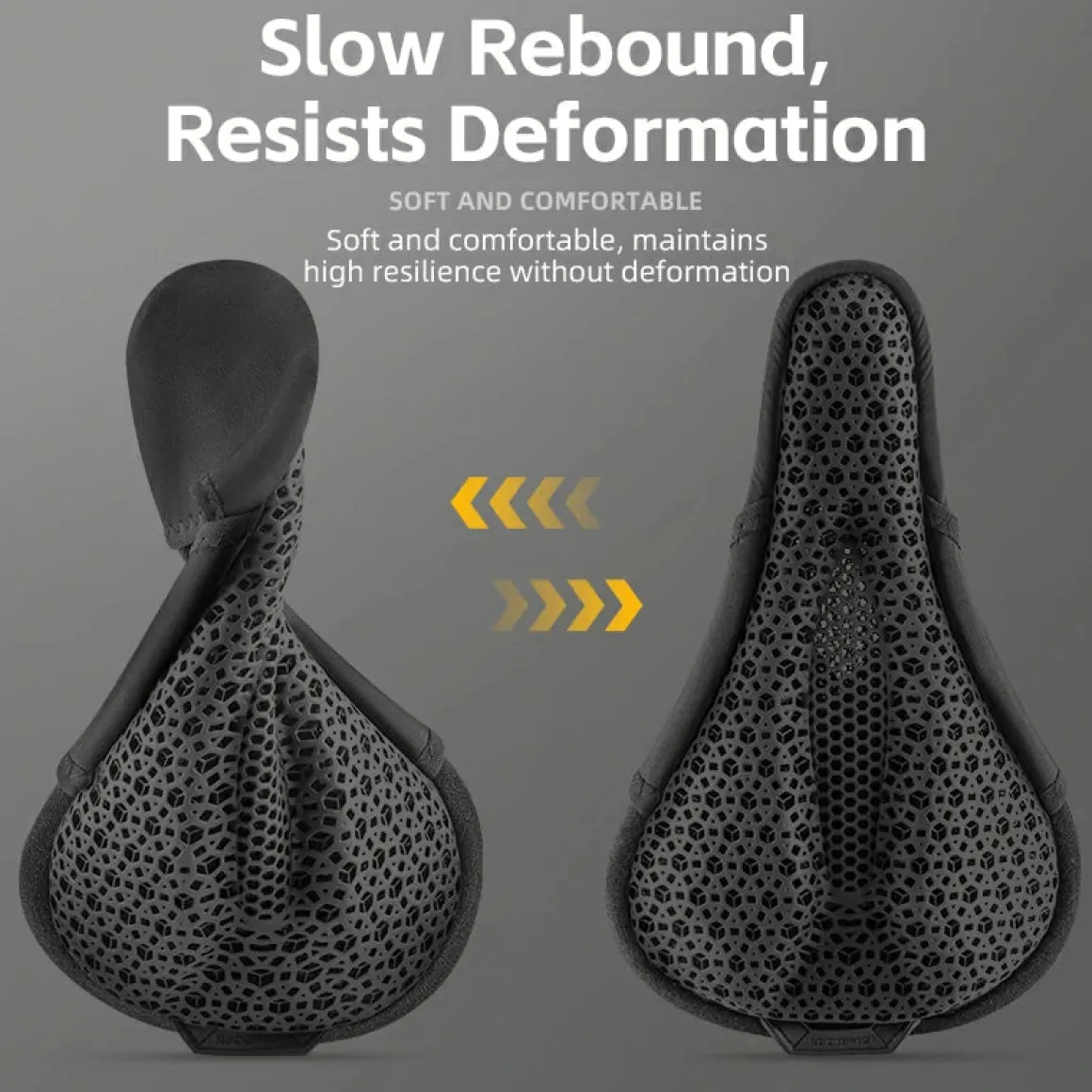 Bike Seat Cover 3D Printed Shock Absorption Cushion Pad