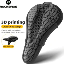 Bike Seat Cover 3D Printed Shock Absorption Cushion Pad