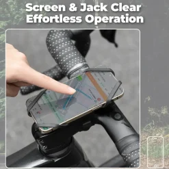 Bike Stem Phone Mount for Mountain & Road Bike 4-7 Inch