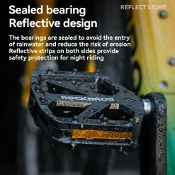 BP2602 Wide Platform Nylon Bike Pedals