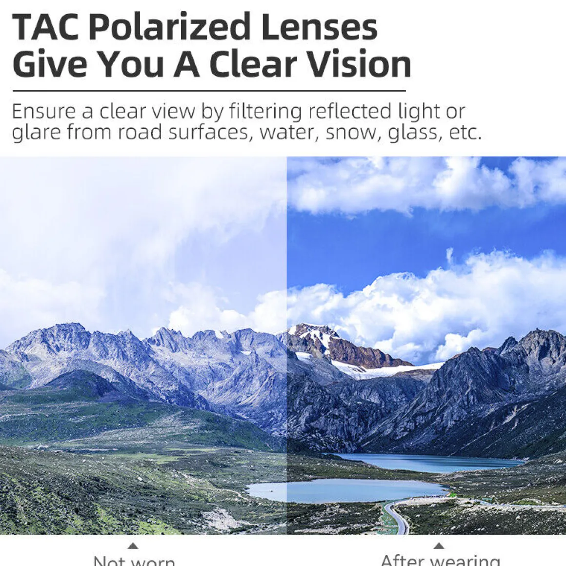 Clear Lens Photochromic Bicycle Glasses (UV400)