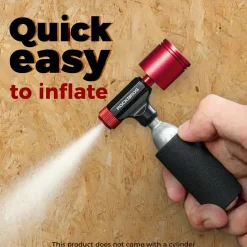 CO2 Bike Tire Inflator with Pressure Gauge for Presta & Schrader Valves