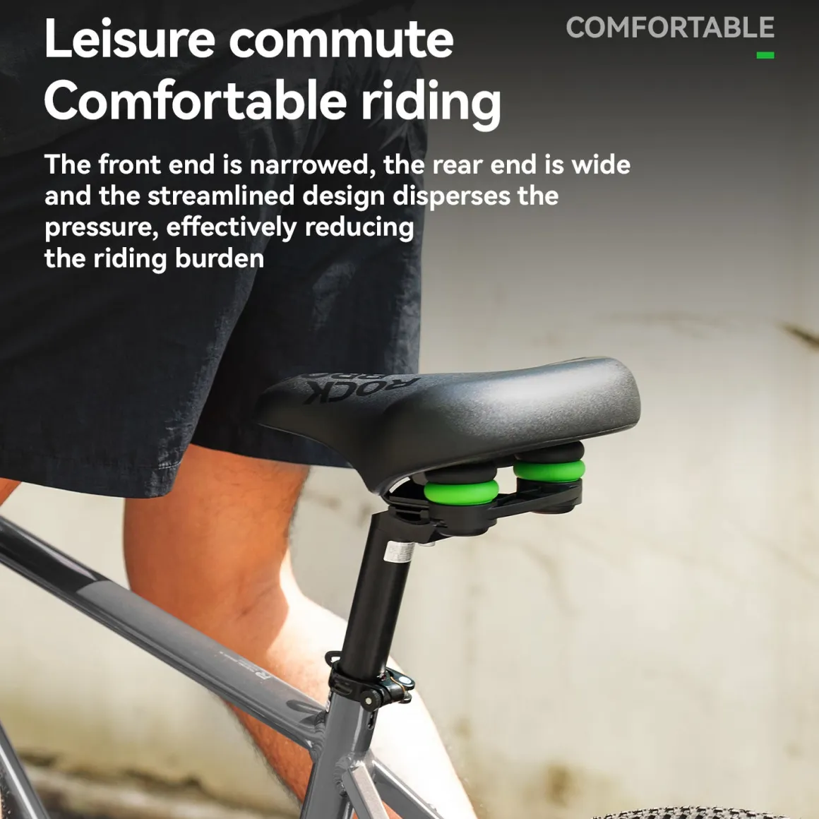 Comfort Bike Saddle Seat For Mountain Bikes with Shock Absorption