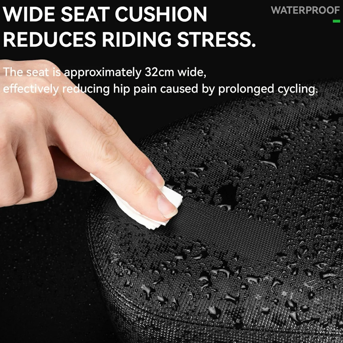 Comfort Bike Seat Cushion Extra Wide and Thick