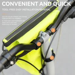 Convertible Bike Front Bag – Expandable Nylon Handlebar Crossbody Bag