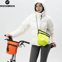Convertible Bike Front Bag – Expandable Nylon Handlebar Crossbody Bag
