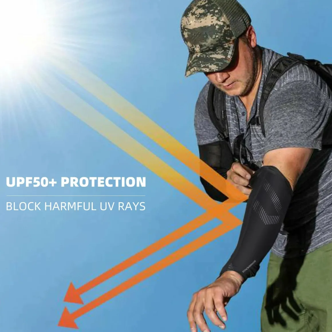 Cooling Arm Sleeves Wide Anti-Slip Band