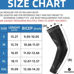 Cooling Arm Sleeves Wide Anti-Slip Band