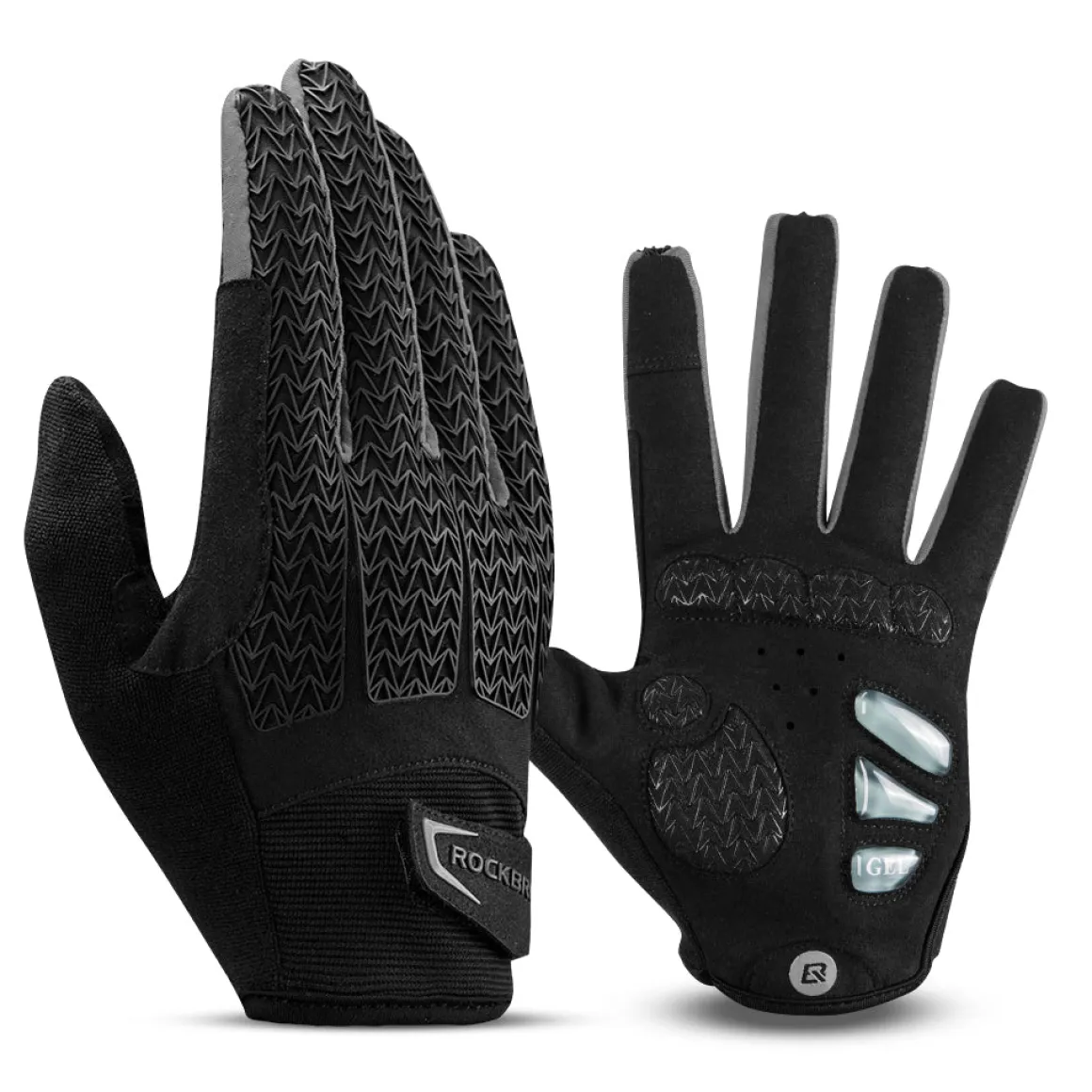 Cycling Gloves Full Finger with Gel Padded Shock Absorbing