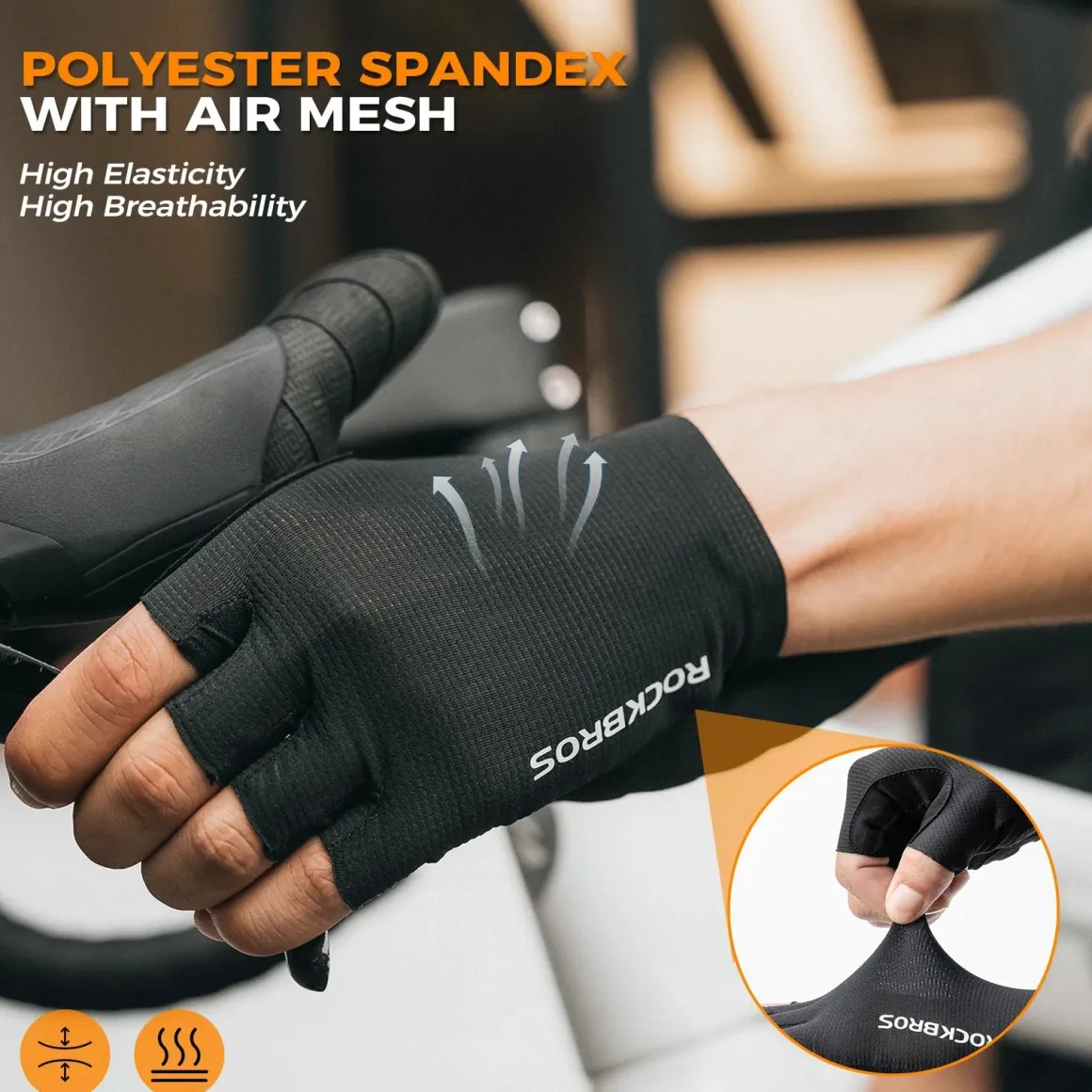 Cycling Gloves Half Finger SBR Padded
