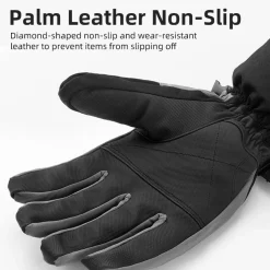 Fleece-Lined Thickened Full Finger Double-Layer Ski Gloves