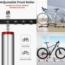 Foldable Adjustable Bike Rollers with Resistance for Indoor Exercise
