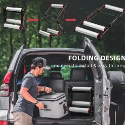Foldable Adjustable Bike Rollers with Resistance for Indoor Exercise