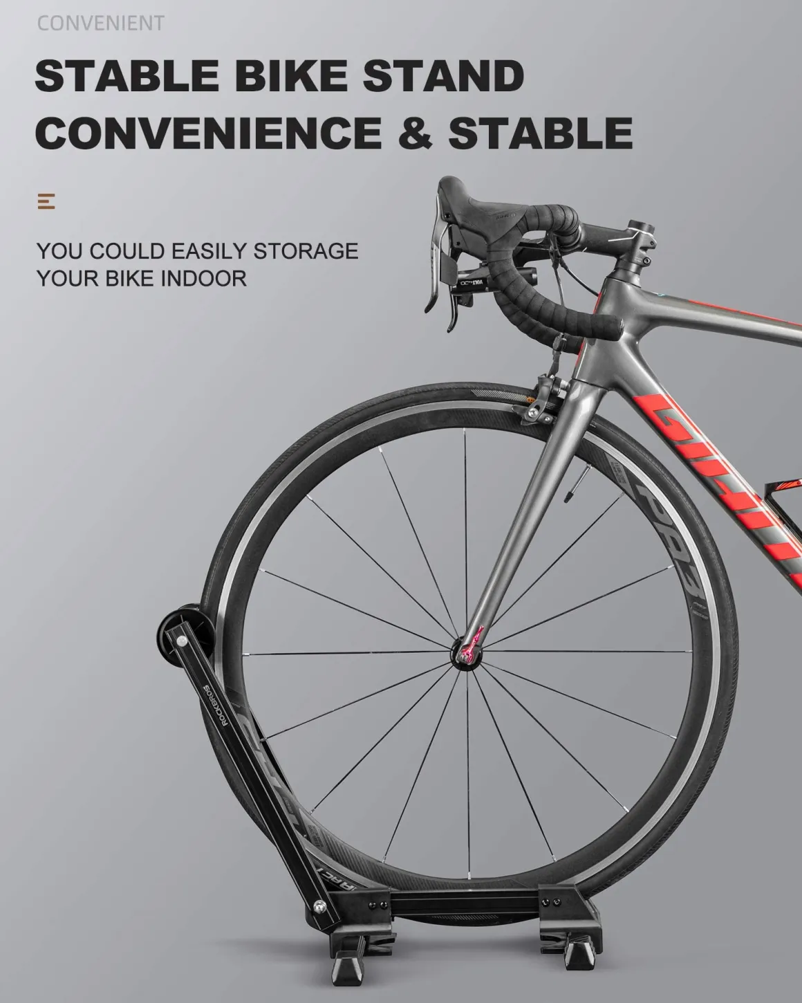 Foldable Alloy Indoor Bike Stand for 20"-29" Wheels