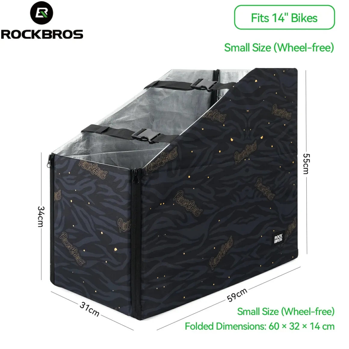 Folding Bike Travel Case Fits 14"-22" Folding Bikes
