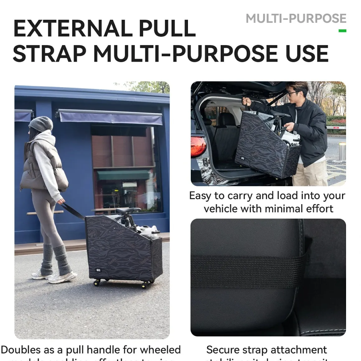 Folding Bike Travel Case Fits 14"-22" Folding Bikes
