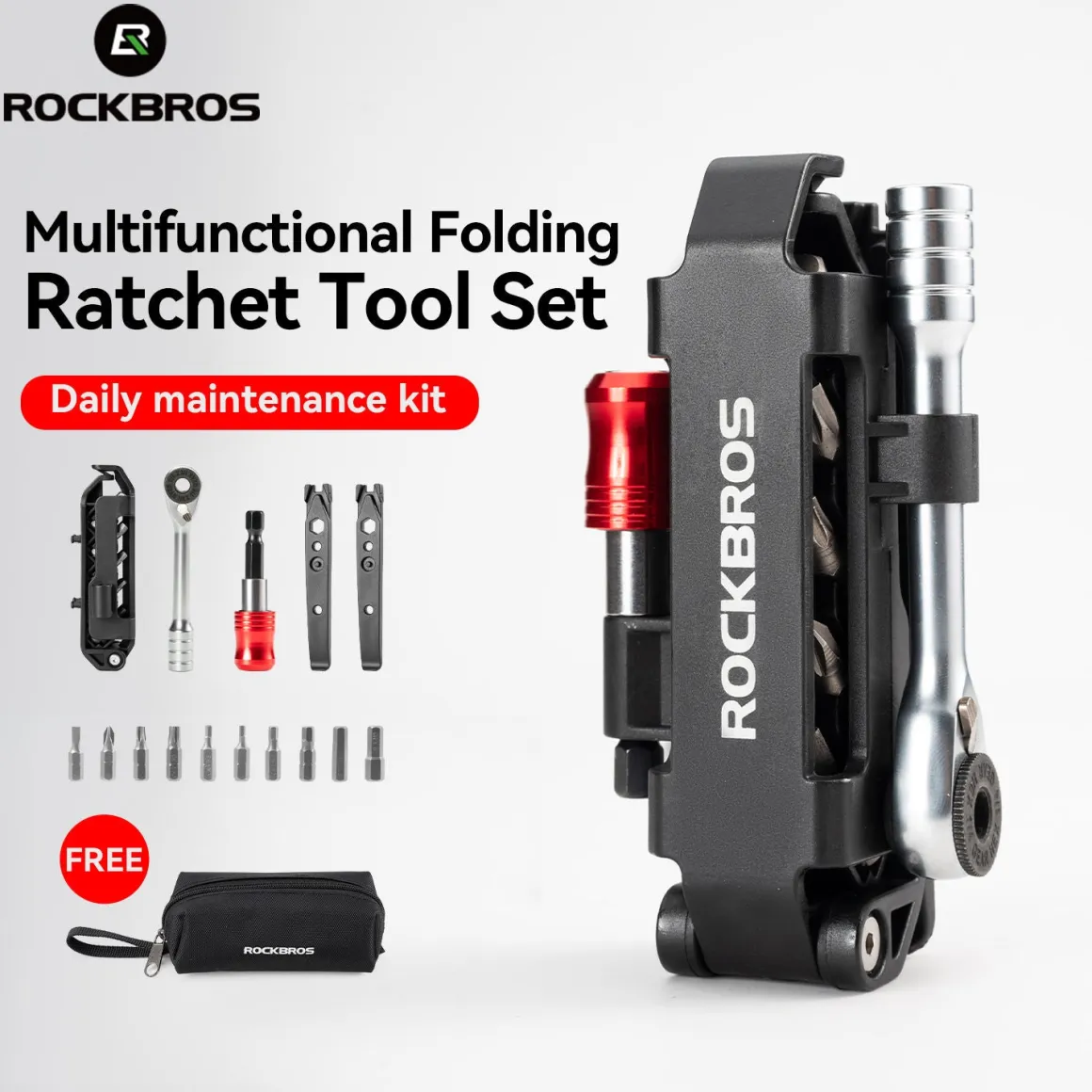 Folding Multi-Function Ratchet Tool