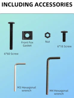 Front Headlight Extender Bracket for Folding Bicycles