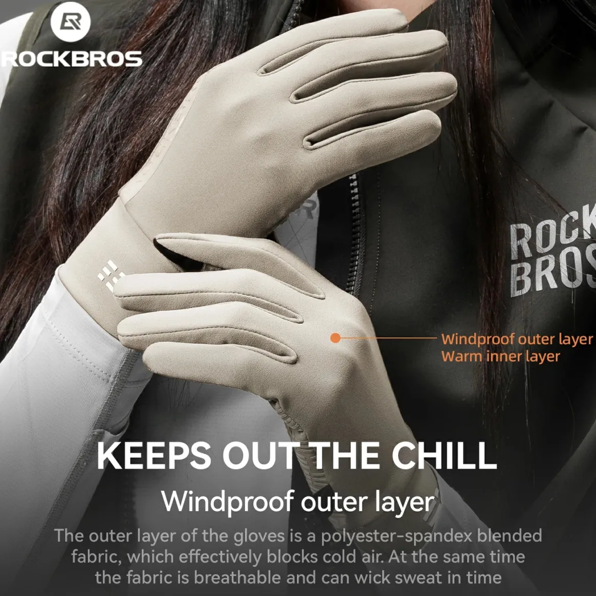 Graphene Winter Cycling Gloves for 41–59°F